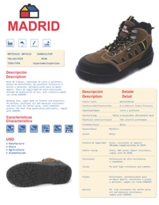 Bota Seguridad Madrid Athletic Talla 41 Redline Homecenter